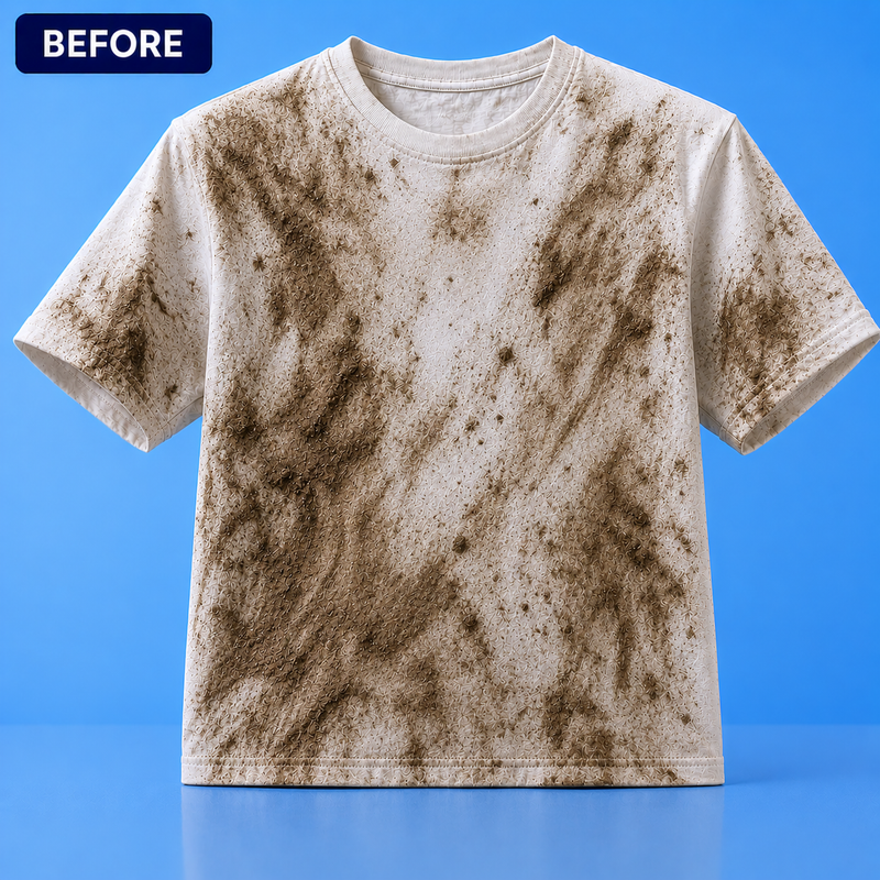 Mud Stains - Before